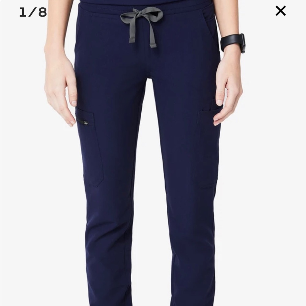 Navy figs scrub pant